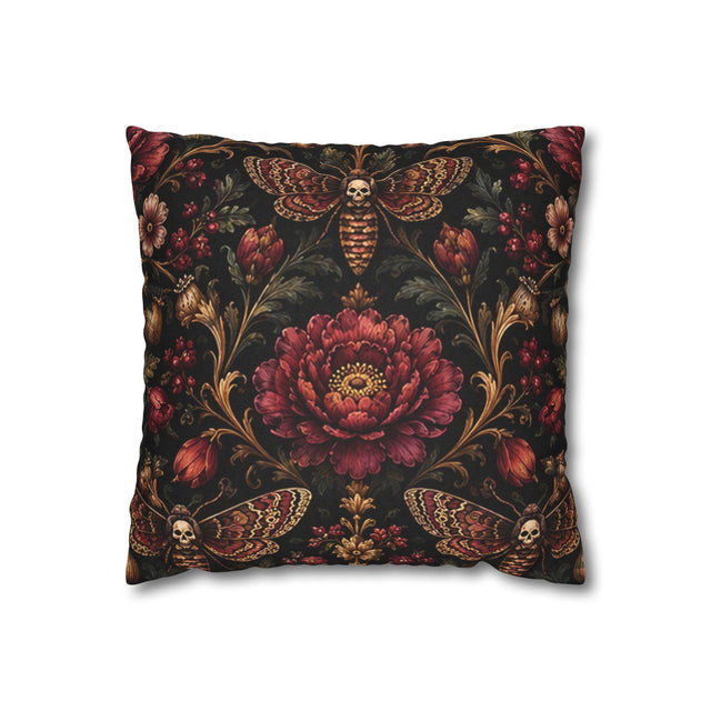 Gothic Moth Pillow Cover