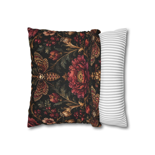 Gothic Moth Pillow Cover