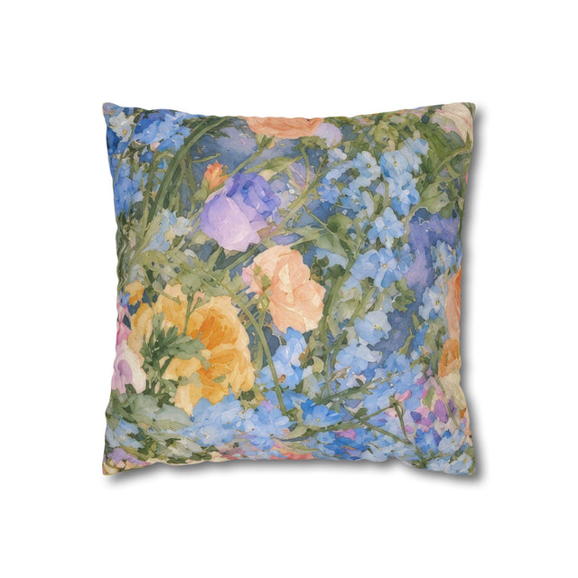 Watercolor Floral Pillow Cover