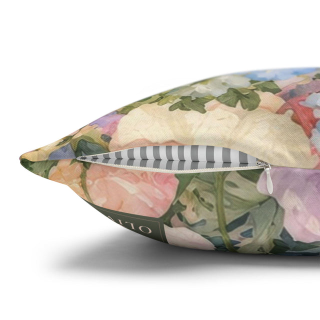 Watercolor Floral Pillow Cover