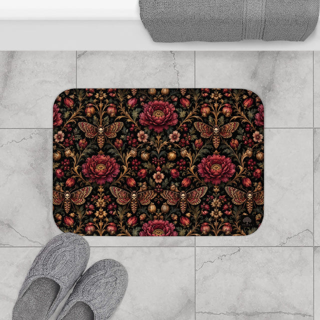 Gothic Moth Bath Mat