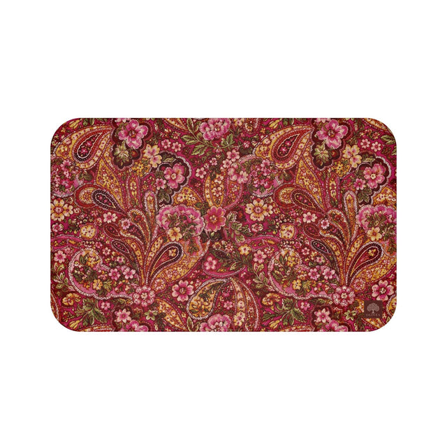 Paisley Floral Bath Mat