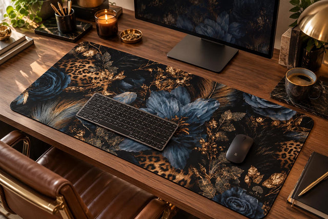 Leopard Print Desk Mat