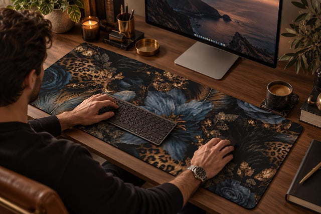Leopard Print Desk Mat