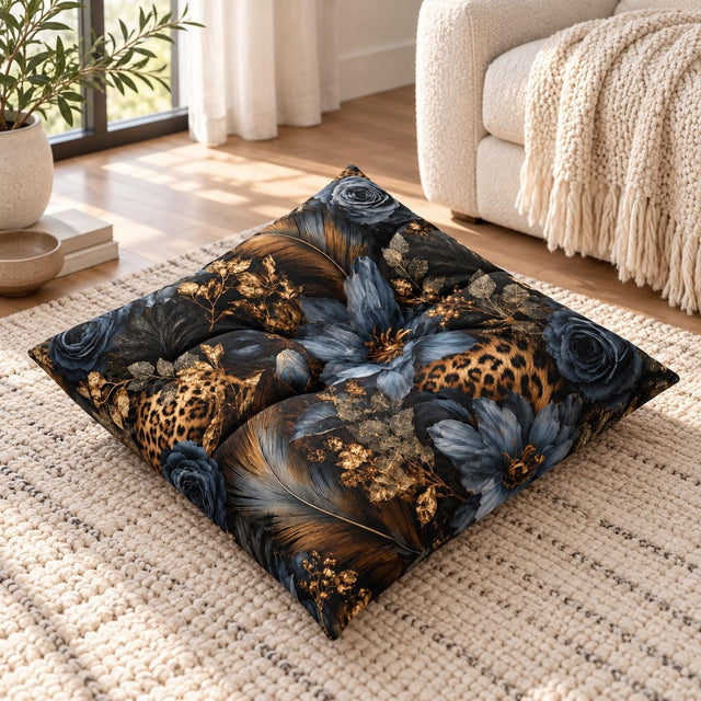 Leopard Print Floor Pillow