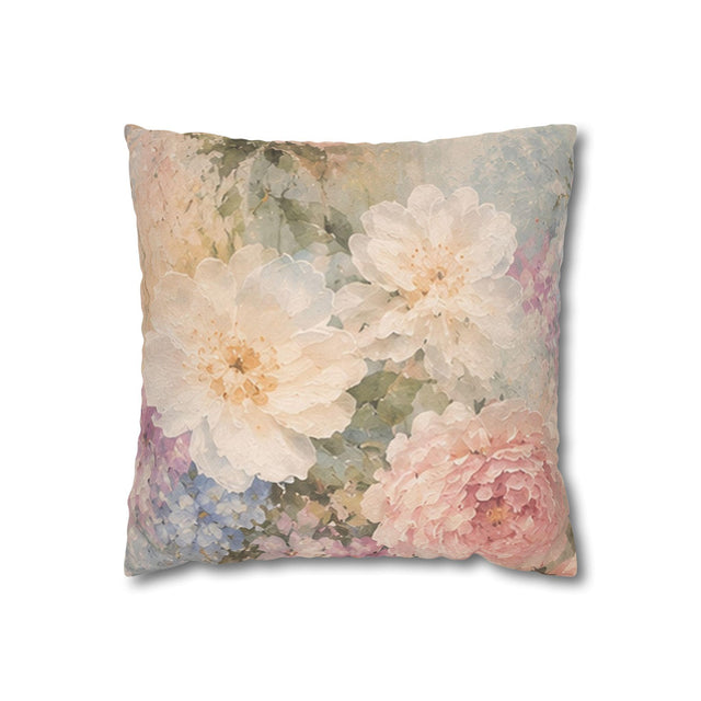 Romantic Floral Pillow Cover