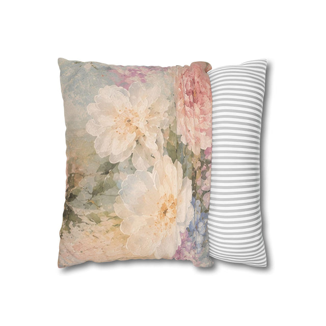 Romantic Floral Pillow Cover