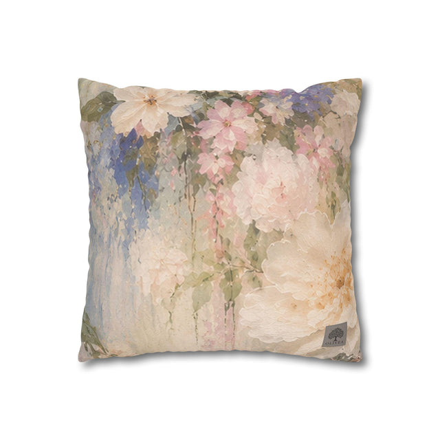 Romantic Floral Pillow Cover