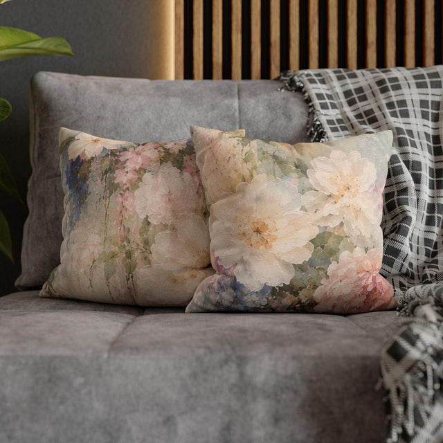 Romantic Floral Pillow Cover
