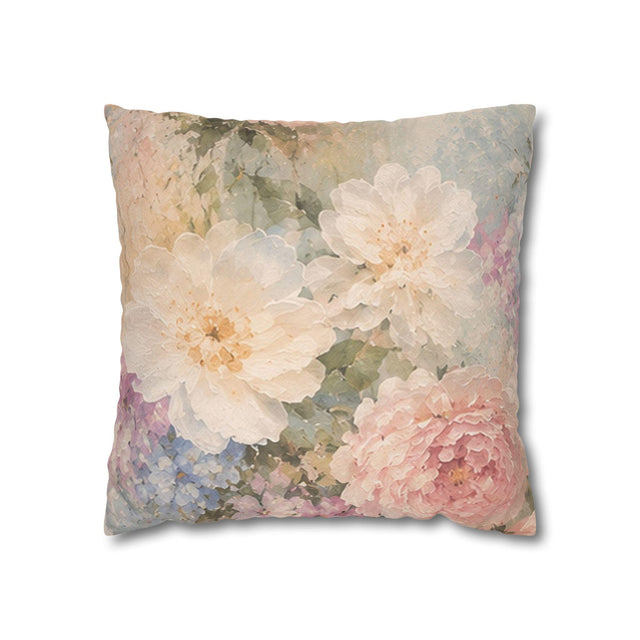 Romantic Floral Pillow Cover