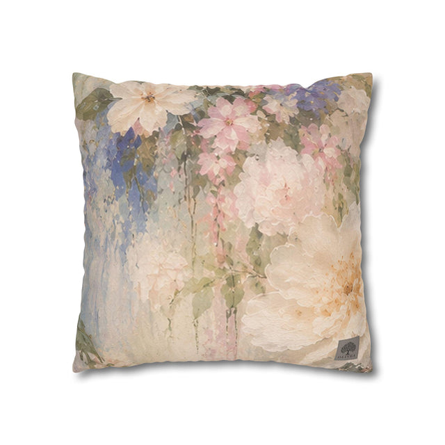 Romantic Floral Pillow Cover