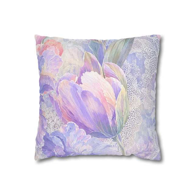 Lilac Iris Pillow Cover