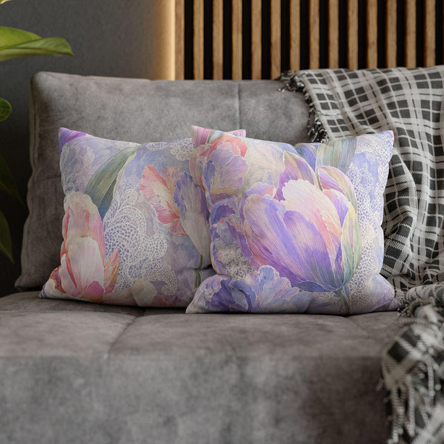 Lilac Iris Pillow Cover