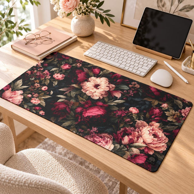 Moody Burgundy Desk Mat