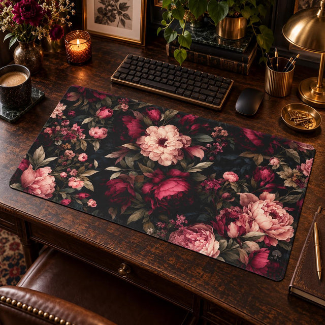 Moody Burgundy Desk Mat