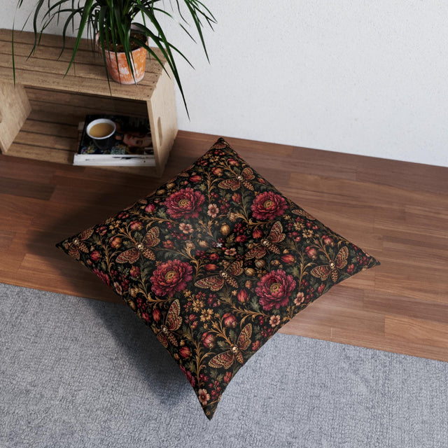 Gothic Moth Floor Pillow