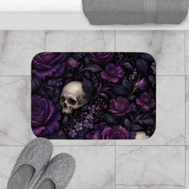 Purple Skull Bath Mat