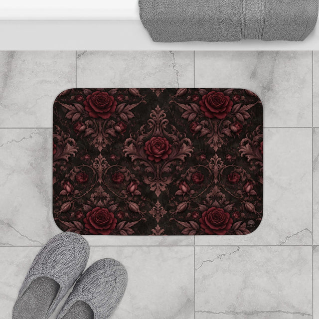 Gothic Rose Bath Mat