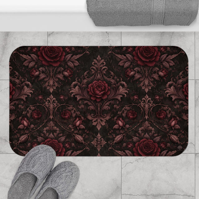 Gothic Rose Bath Mat