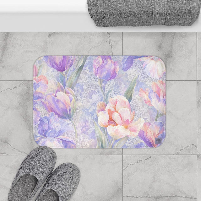 Lilac Iris Bath Mat