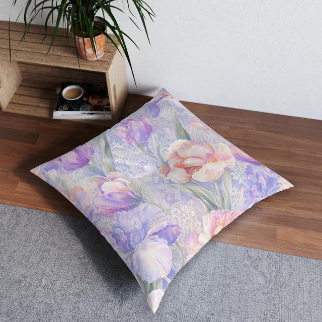Lilac Iris Floor Pillow