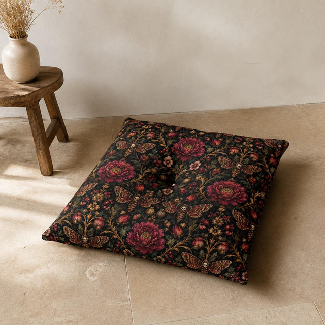 Gothic Moth Floor Pillow