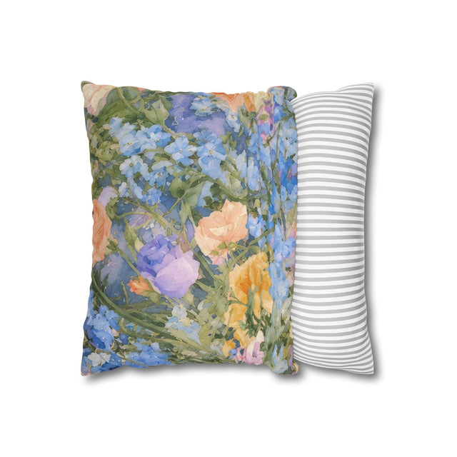 Watercolor Floral Pillow Cover