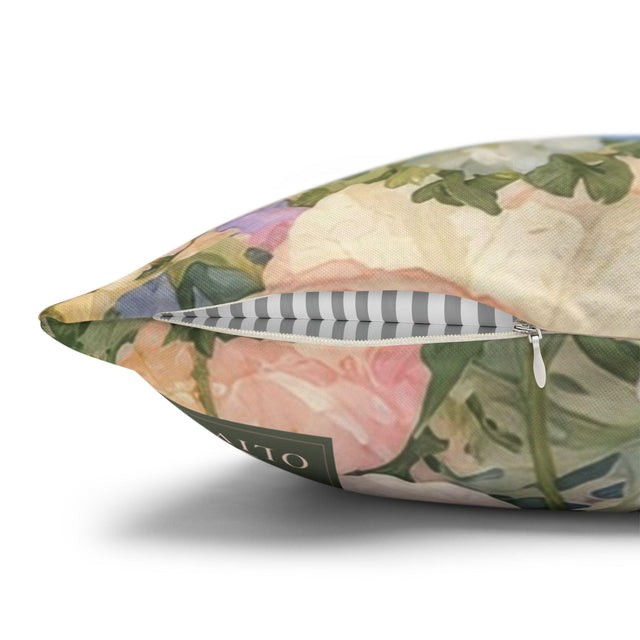Watercolor Floral Pillow Cover