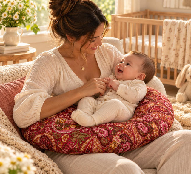 Paisley Floral Nursing Pillow Cover