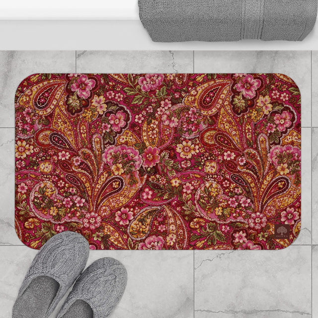 Paisley Floral Bath Mat