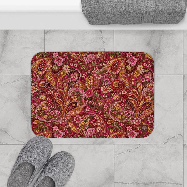 Paisley Floral Bath Mat