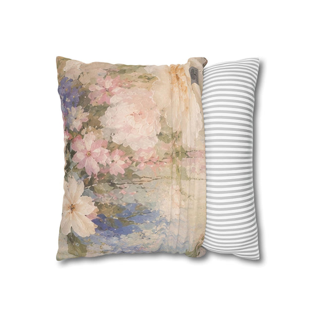Romantic Floral Pillow Cover