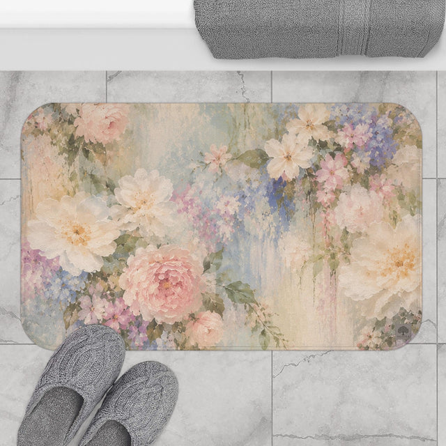 Romantic Floral Bath Mat