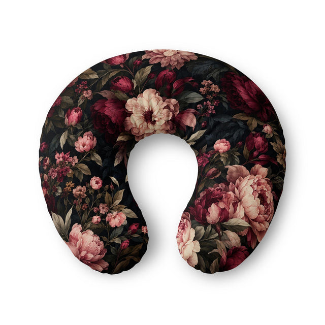 Moody Burgundy Nursing Pillow Cover