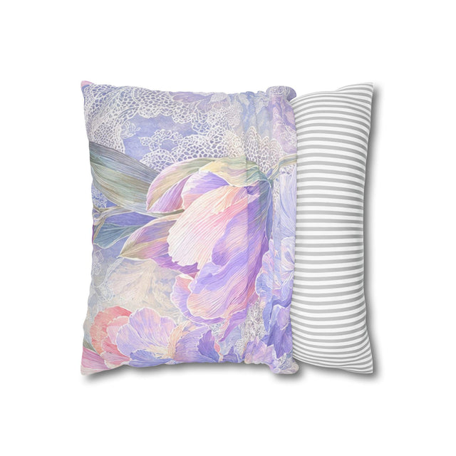 Lilac Iris Pillow Cover