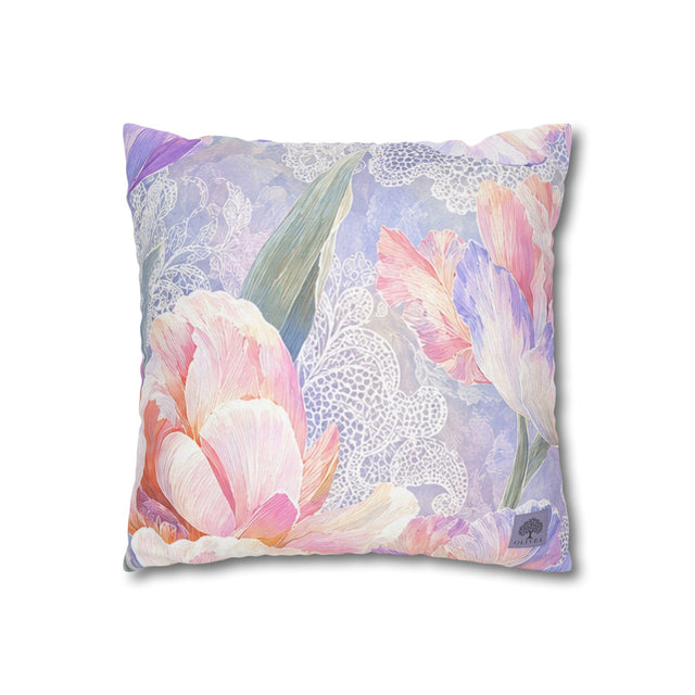 Lilac Iris Pillow Cover