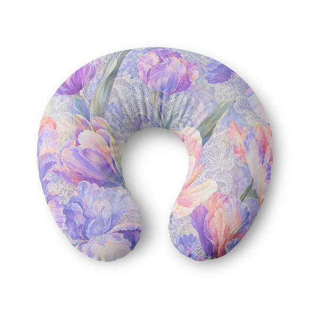 Lilac Iris Nursing Pillow Cover