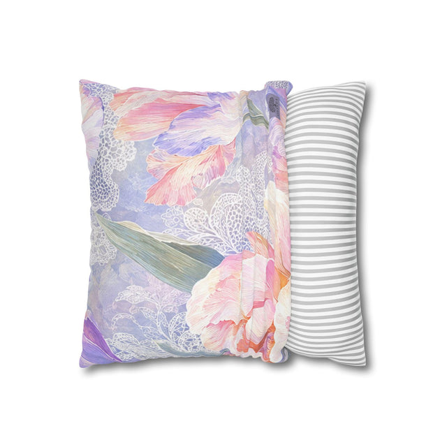 Lilac Iris Pillow Cover