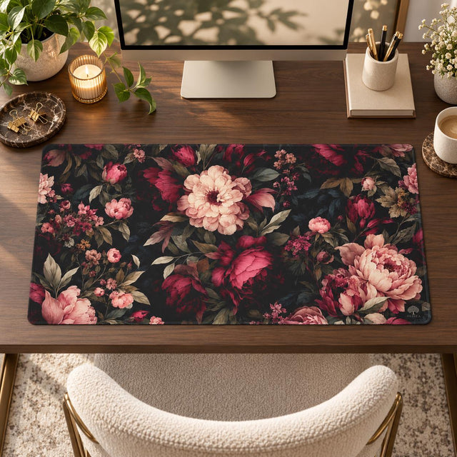 Moody Burgundy Desk Mat