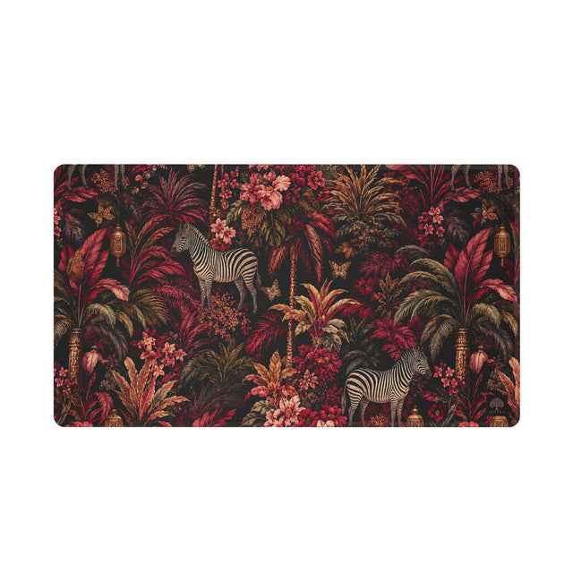 Burgundy Jungle Desk Mat