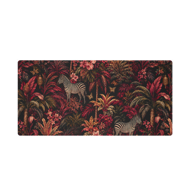 Burgundy Jungle Desk Mat