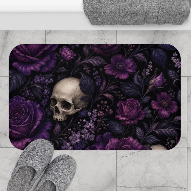 Purple Skull Bath Mat
