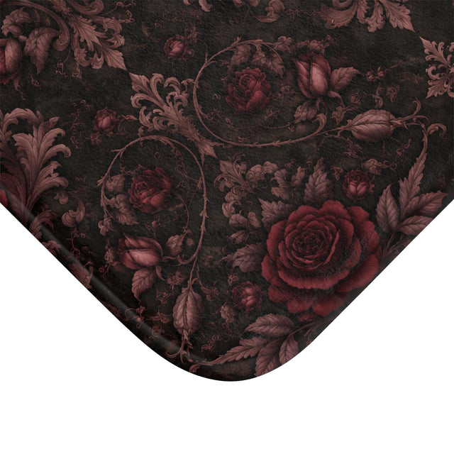 Gothic Rose Bath Mat