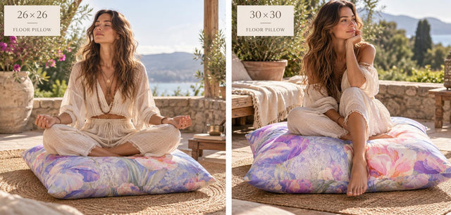 Lilac Iris Floor Pillow