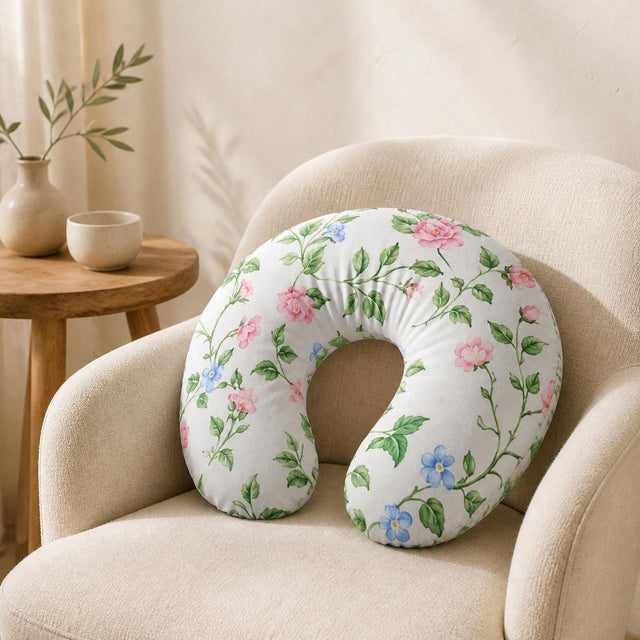 Botanical Floral Nursing Pillow Cover