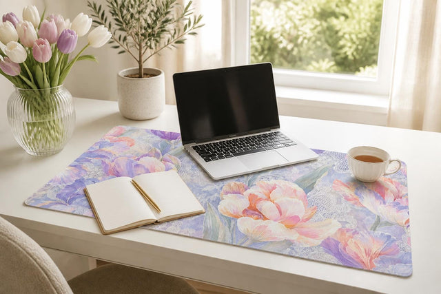 Lilac Iris Desk Mat