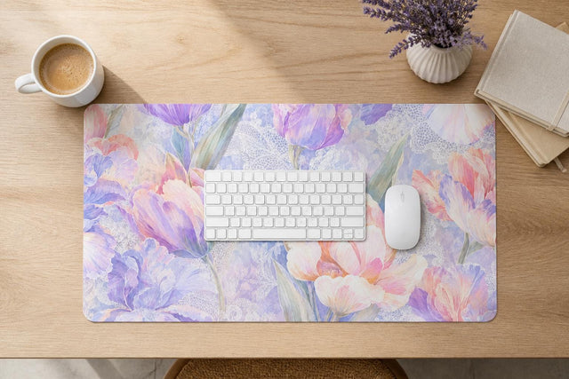 Lilac Iris Desk Mat