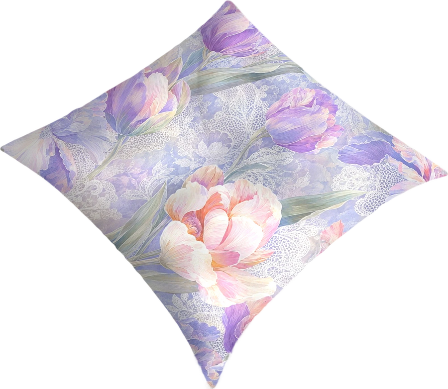Lilac Iris Floor Pillow
