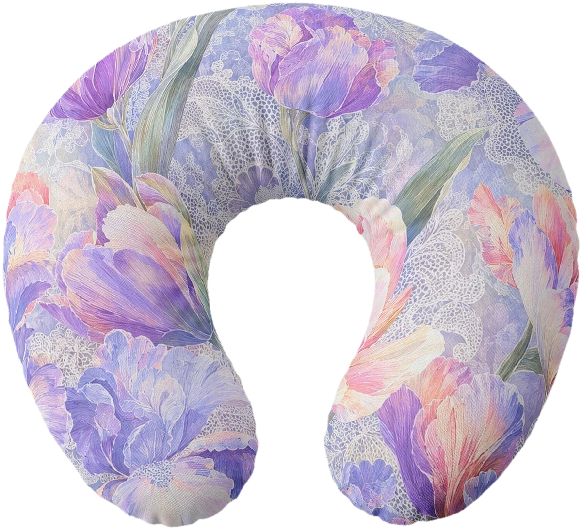 Lilac Iris Nursing Pillow Cover