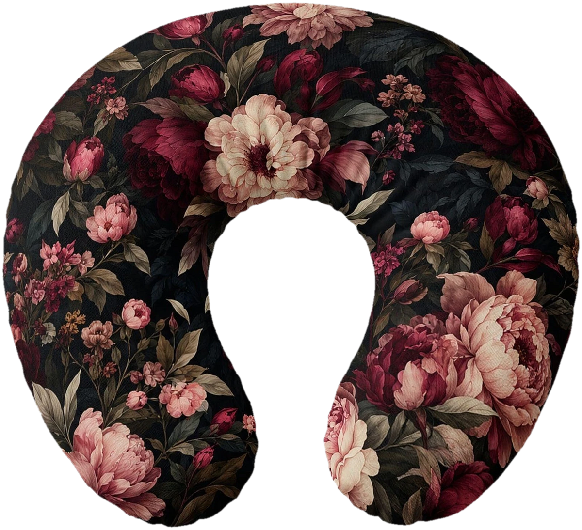 Moody Burgundy Nursing Pillow Cover